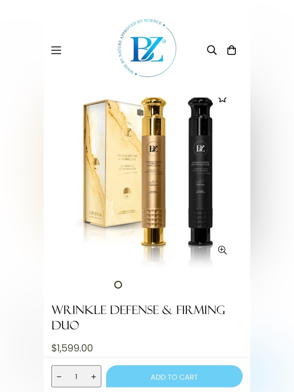 🥶Below Zero🥶Wrinkle Defense & Firming Duo-MSRP $1,599